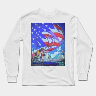 america sailing lady Long Sleeve T-Shirt